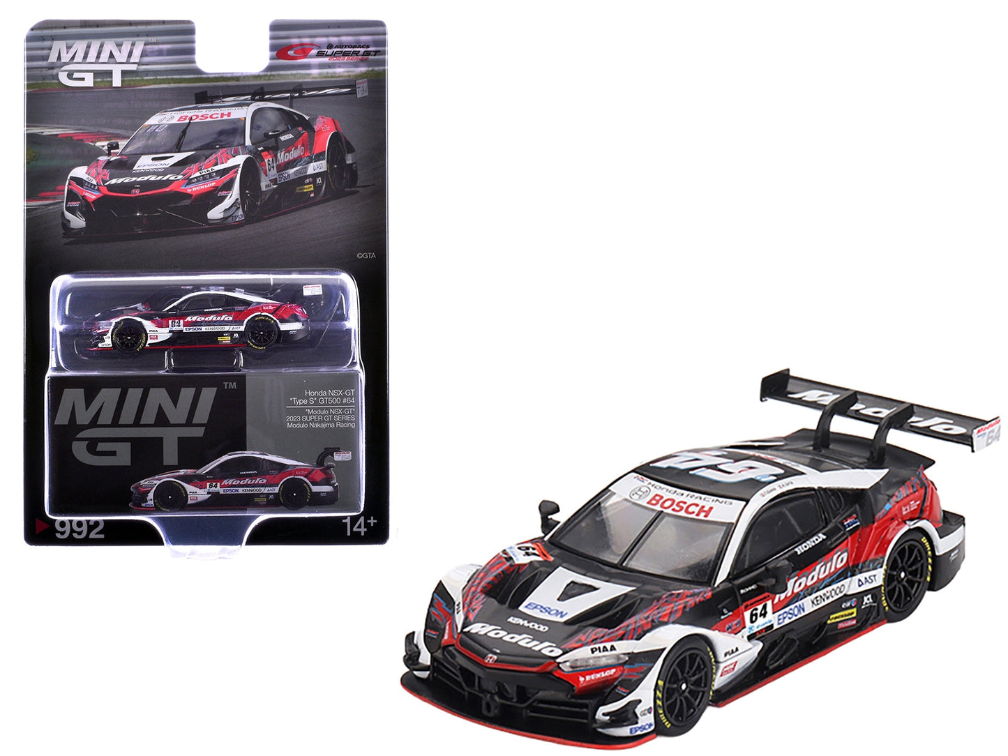 Mini GT Honda NSX-GT #64 Modulo Nakajima 1:64
