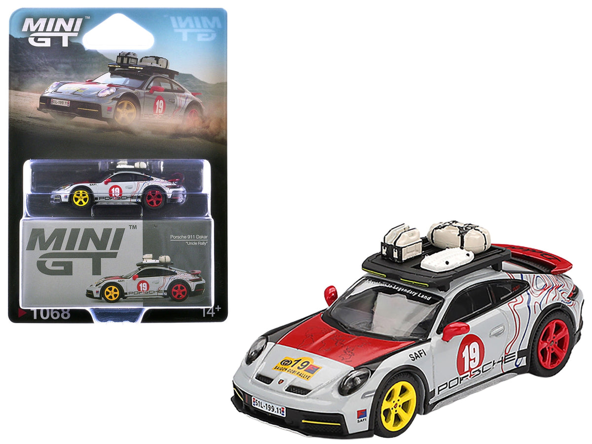Mini GT Porsche 911 Dakar #19 Uncle Rally 1:64 Diecast