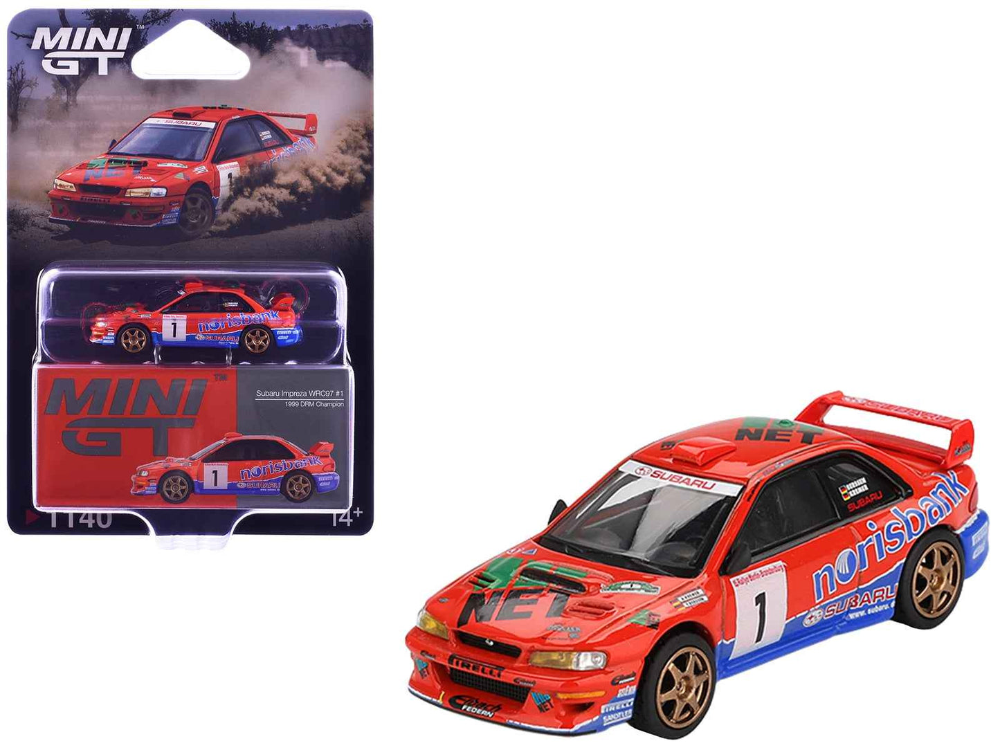Mini GT Subaru Impreza WRC97 #1 Kremer 1:64 Diecast