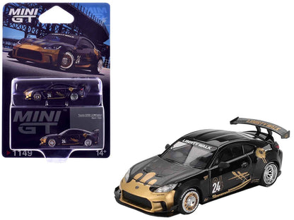 Mini GT Toyota GR86 LB-Nation #24 Black Gold 1:64