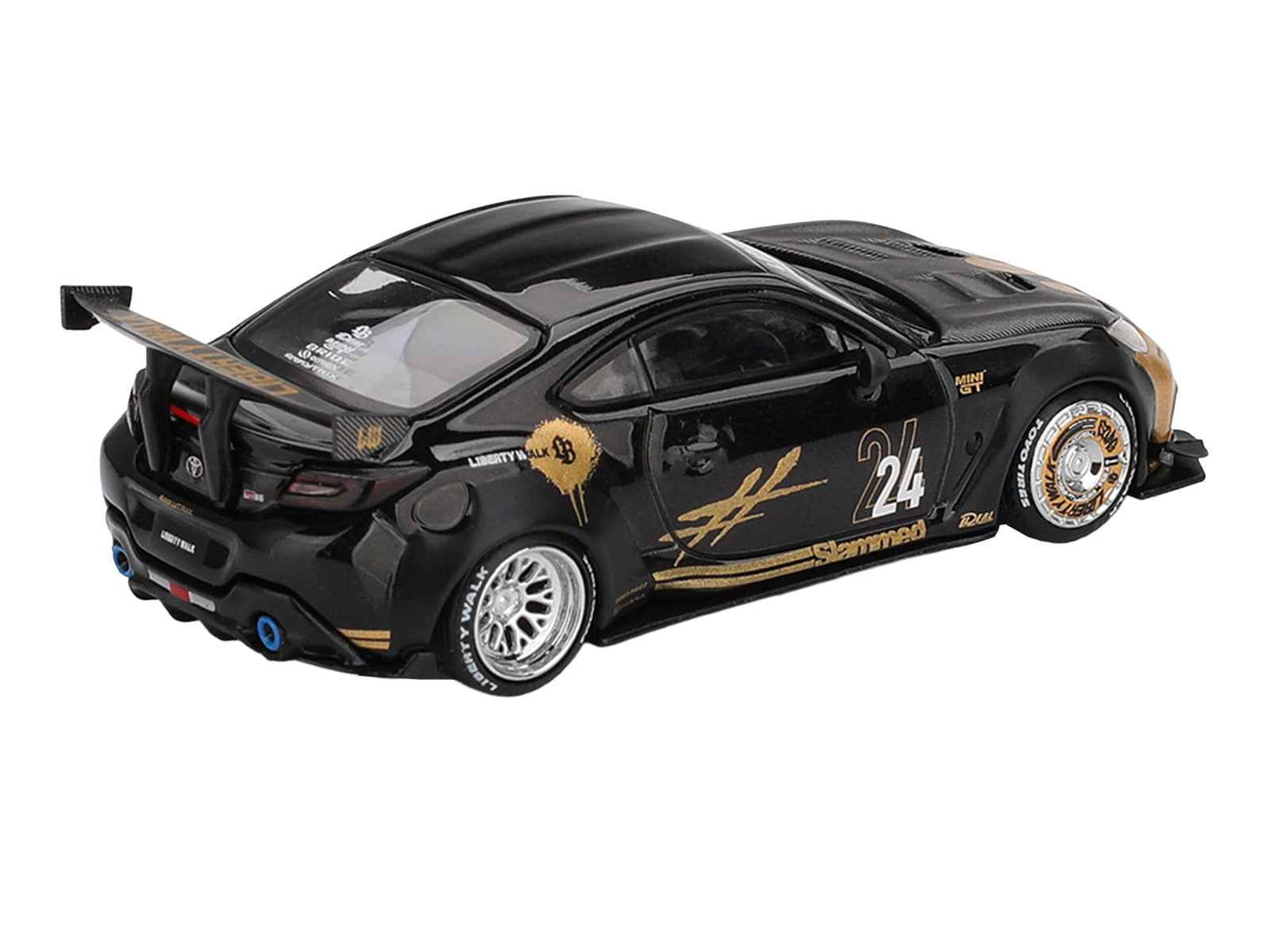 Mini GT Toyota GR86 LB-Nation #24 Black Gold 1:64