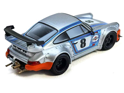 RWB 964 #8 "Ichiban Boshi - Martini Racing" Silver Metallic with Stripes 1/64