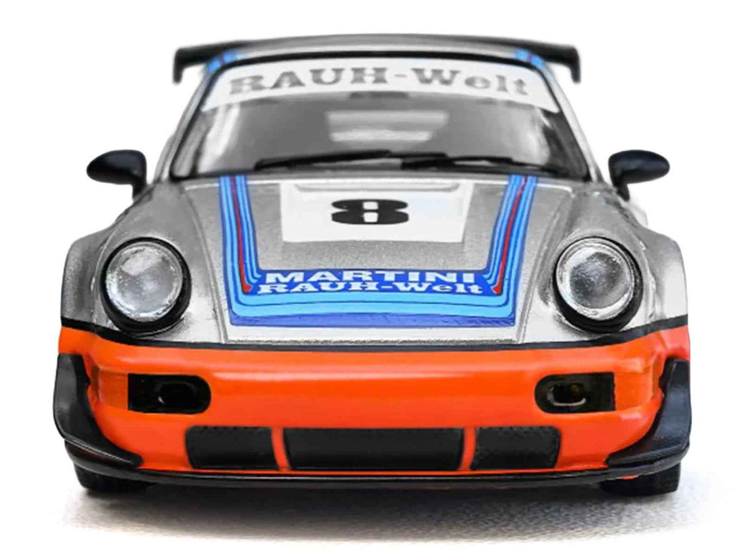 RWB 964 #8 "Ichiban Boshi - Martini Racing" Silver Metallic with Stripes 1/64