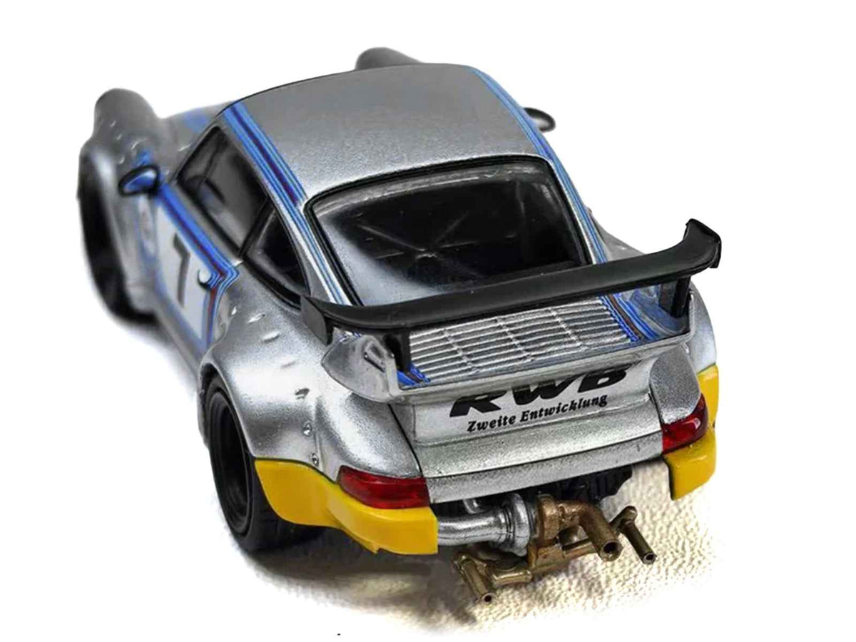 RWB 964 #7 "Ichiban Boshi - Martini Racing" Silver Metallic with Stripes 1/64