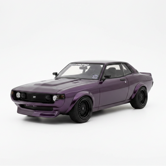 Otto Mobile Toyota Celica RA24 Restomod 1:18 Diecast — Midnight Purple