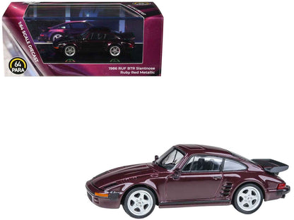 Paragon Models 1986 RUF BTR Slantnose Porsche 911 Ruby Red Metallic 1:64