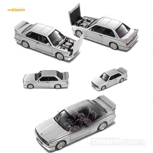 Mortal BMW E30 M3 Silver Gray 1:64