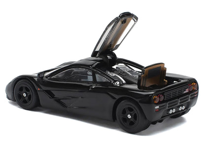 McLaren F1 Jet Black 1/64 Diecast Model Car by Pop Race