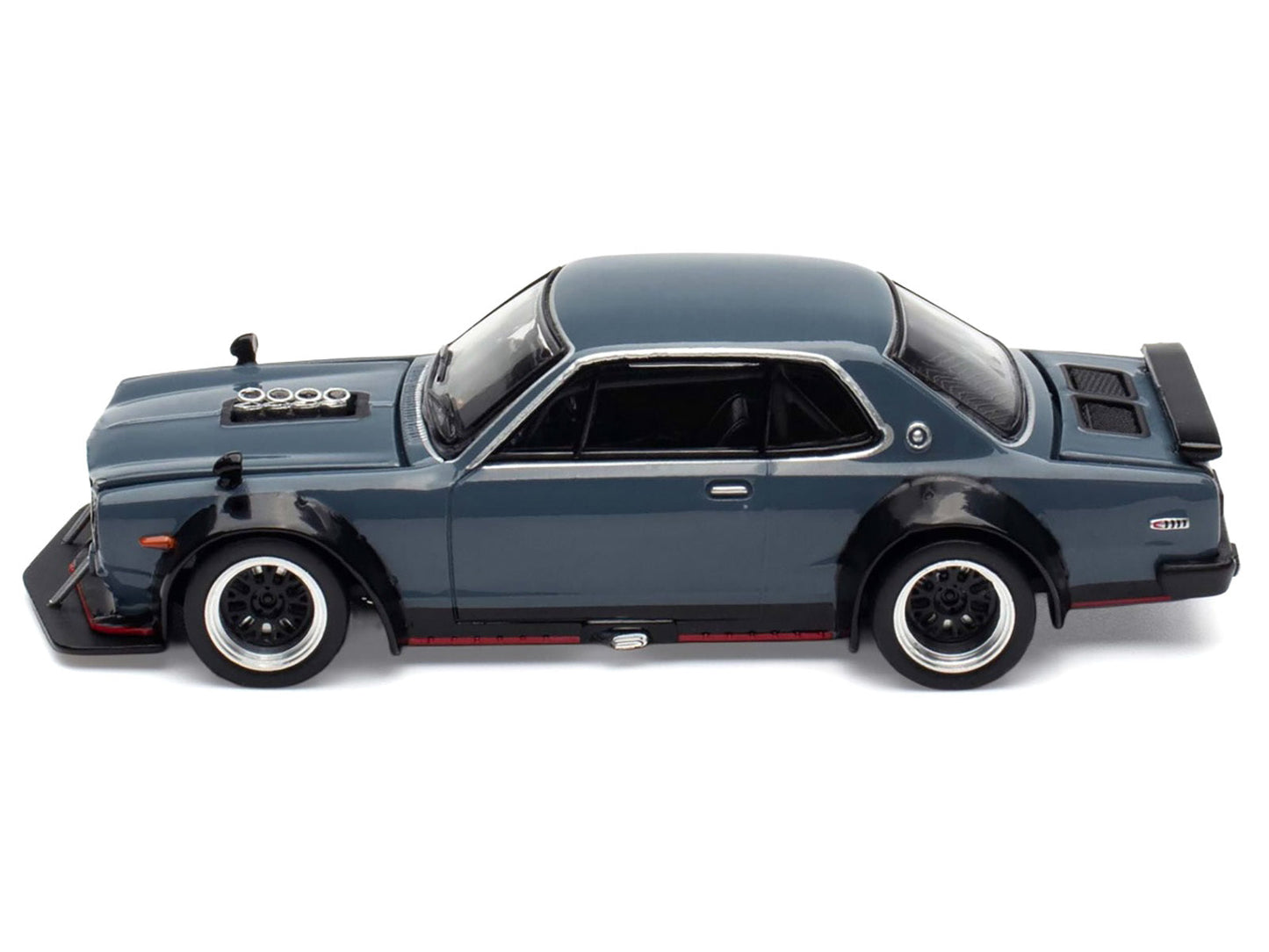 Skyline GT-R V8 Drift "Hakosuka" RHD (Right Hand Drive) Gray "Tokyo Auto Salon Hong Kong 2025" Special Edition 1/64 Diecast Model Car by Pop Race