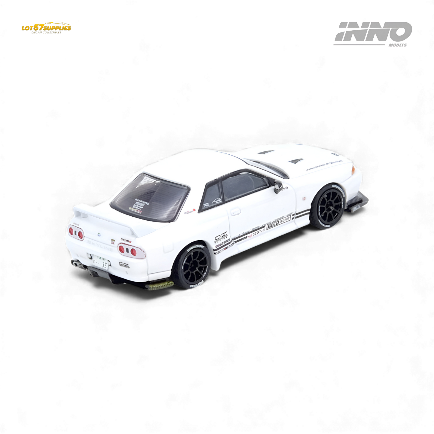 (Pre-Order) INNO64 Top Secret VR32 GT-R White 1:64