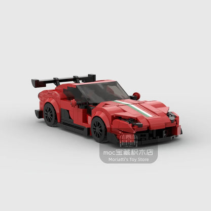 2024 Hot MOC Speed City Car Champion Racer Classic Supercar Building Blocks Brick Racing Super Technique Creative Garage DIY Set
