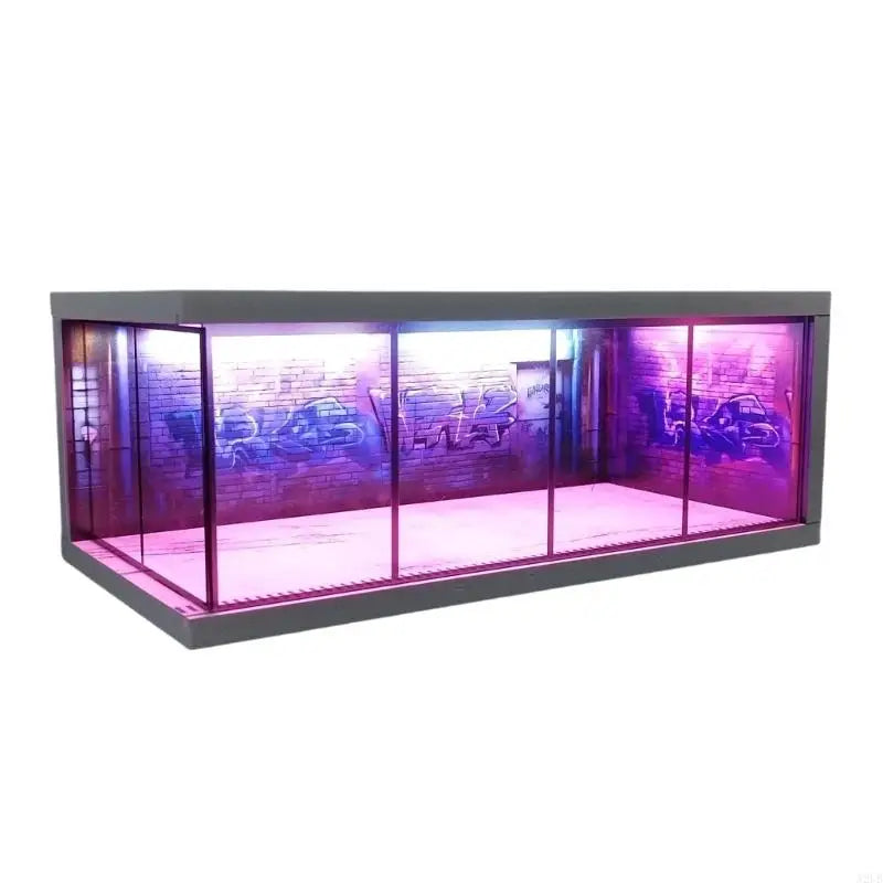 1:64 LED Diorama Display Garage | Diecast Scene Storage Case for Hot Wheels & Matchbox