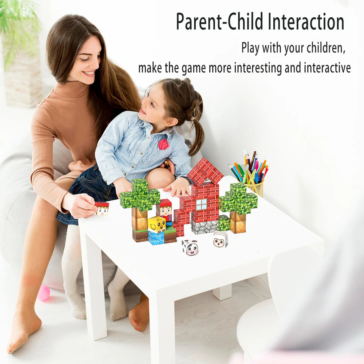 Masaverse Magnetic Cube Building Blocks Set | 40-Piece STEM Sensory Toy — Kids Gift