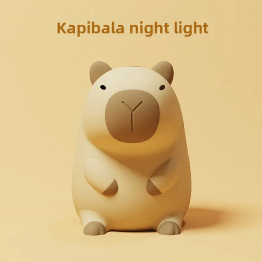 Masaverse Capybara LED Night Light | Silicone Desk Lamp — Home Decor Gift