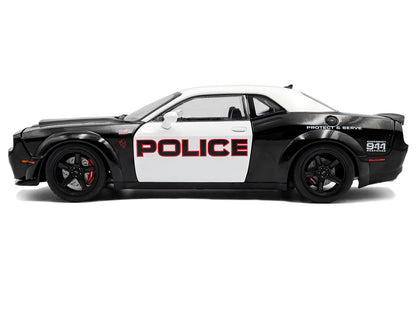 Solido 2023 Dodge Challenger Demon Police Black White 1:18