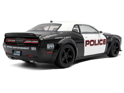 Solido 2023 Dodge Challenger Demon Police Black White 1:18
