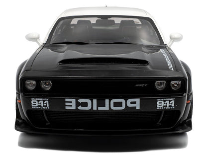 Solido 2023 Dodge Challenger Demon Police Black White 1:18