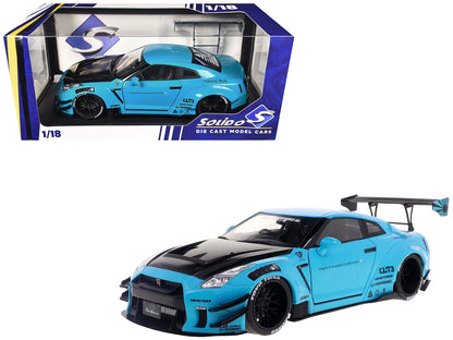 Solido 2023 Nissan GT-R R35 Liberty Walk 2.0 Baby Blue 1:18