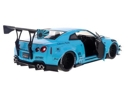 Solido 2023 Nissan GT-R R35 Liberty Walk 2.0 Baby Blue 1:18