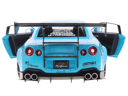 Solido 2023 Nissan GT-R R35 Liberty Walk 2.0 Baby Blue 1:18