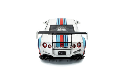 Solido Nissan GT-R R35 LBWK Martini White 1:18