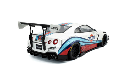 Solido Nissan GT-R R35 LBWK Martini White 1:18