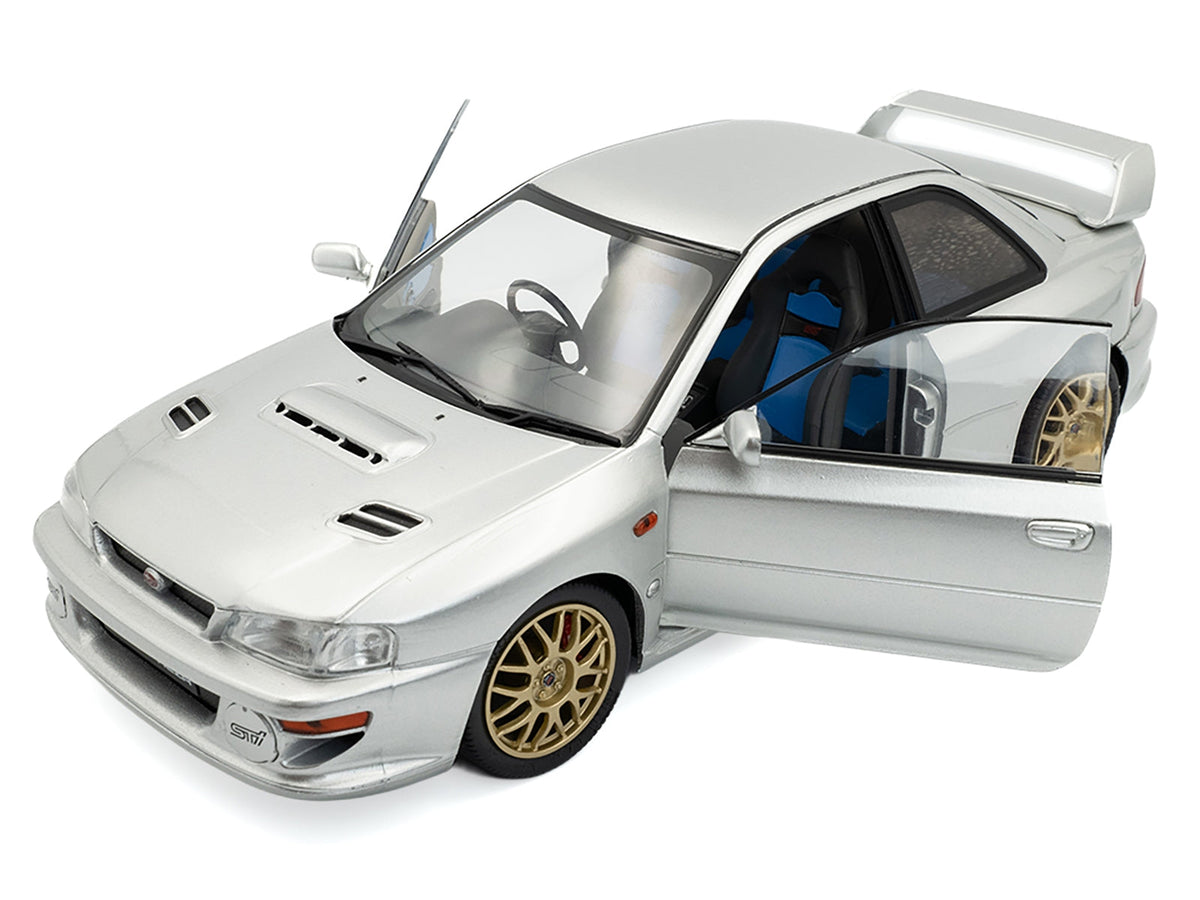 Solido 1998 Subaru Impreza 22B Silver Gold Wheels 1:18