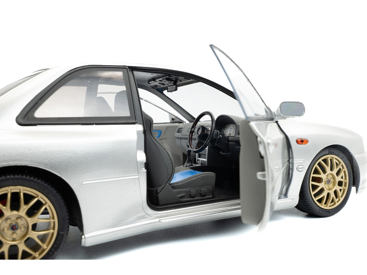 Solido 1998 Subaru Impreza 22B Silver Gold Wheels 1:18