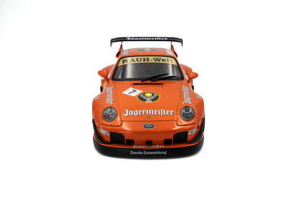 Solido 2020 Porsche 993 RWB Bodykit #7 Jagermeister Orange 1:18