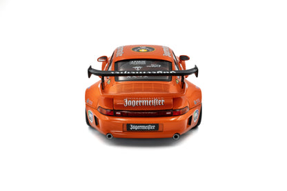 Solido 2020 Porsche 993 RWB Bodykit #7 Jagermeister Orange 1:18