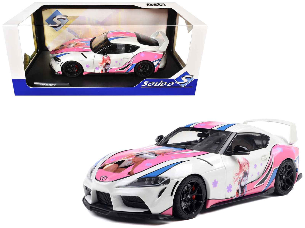 Solido 2024 Toyota GR Supra Itasha StreetFighters White 1:18