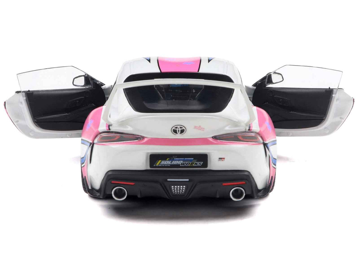 Solido 2024 Toyota GR Supra Itasha StreetFighters White 1:18