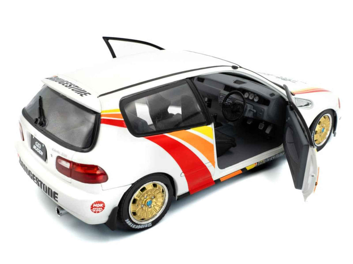 Solido 1991 Honda Civic EG6 Mugen Racing White 1:18