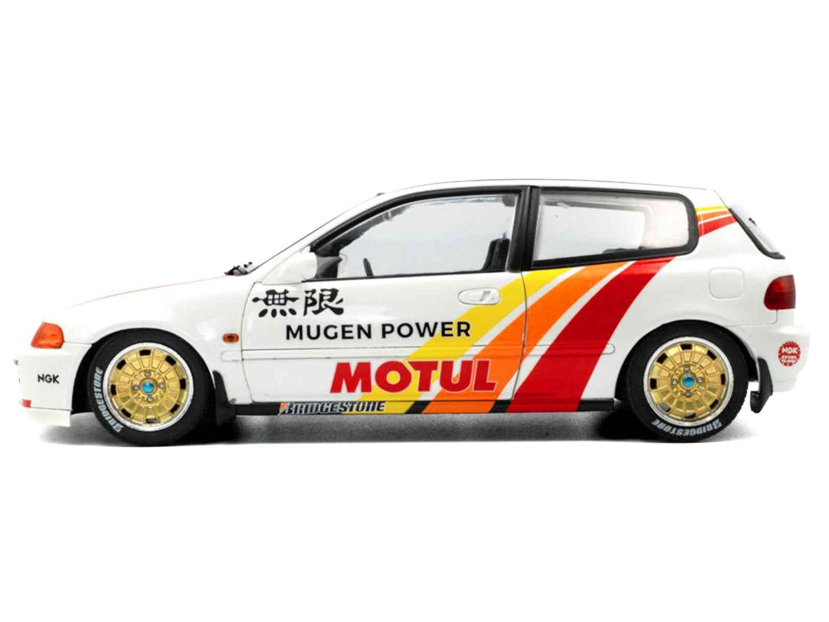 Solido 1991 Honda Civic EG6 Mugen Racing White 1:18