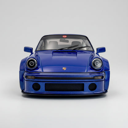 2024 Porsche 911 KS-R by Khyzyl Saleem Dark Blue Metallic 1/18 Diecast Model Car by Solido