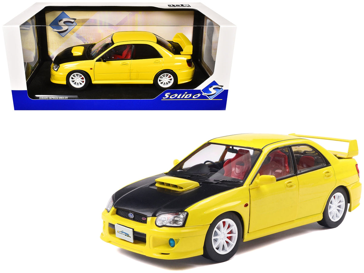 Solido 2003 Subaru Impreza WRX STI Yellow 1:18