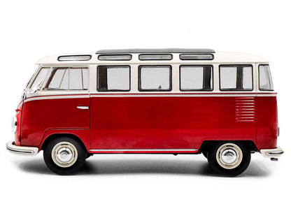 Solido 1962 Volkswagen T1 Samba Bus Red and White 1:18