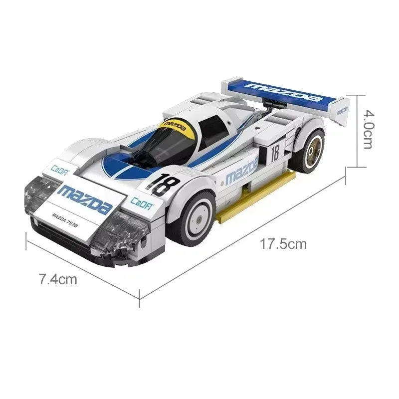 Masaverse 1:24 MOC GT2 Sports Car Blocks | LEGO-Compatible 787B Racer — Gift