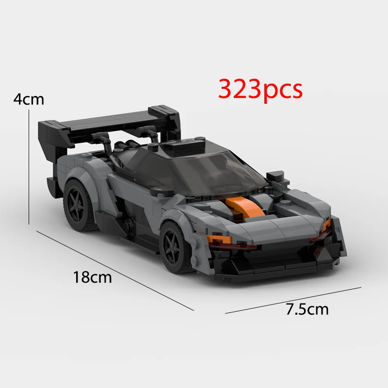 2024 Hot MOC Speed City Car Champion Racer Classic Supercar Building Blocks Brick Racing Super Technique Creative Garage DIY Set