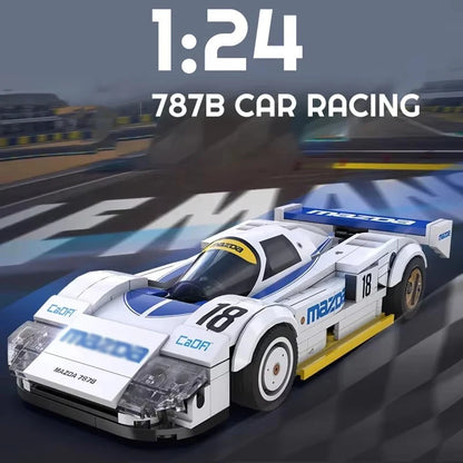 Masaverse 1:24 MOC GT2 Sports Car Blocks | LEGO-Compatible 787B Racer — Gift