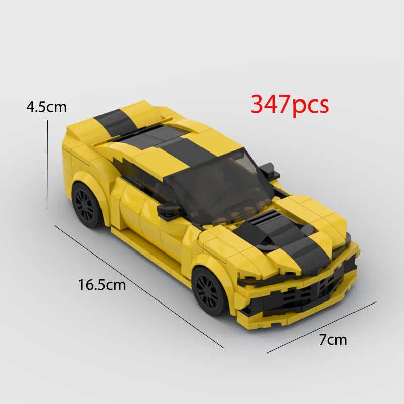2024 Hot MOC Speed City Car Champion Racer Classic Supercar Building Blocks Brick Racing Super Technique Creative Garage DIY Set