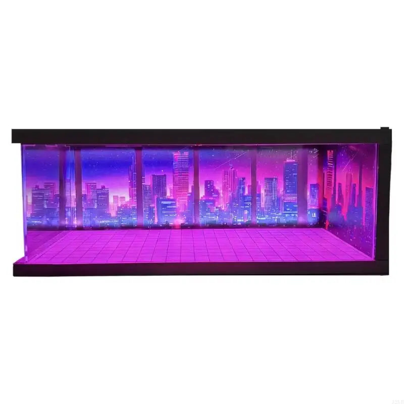 1:64 LED Diorama Display Garage | Diecast Scene Storage Case for Hot Wheels & Matchbox