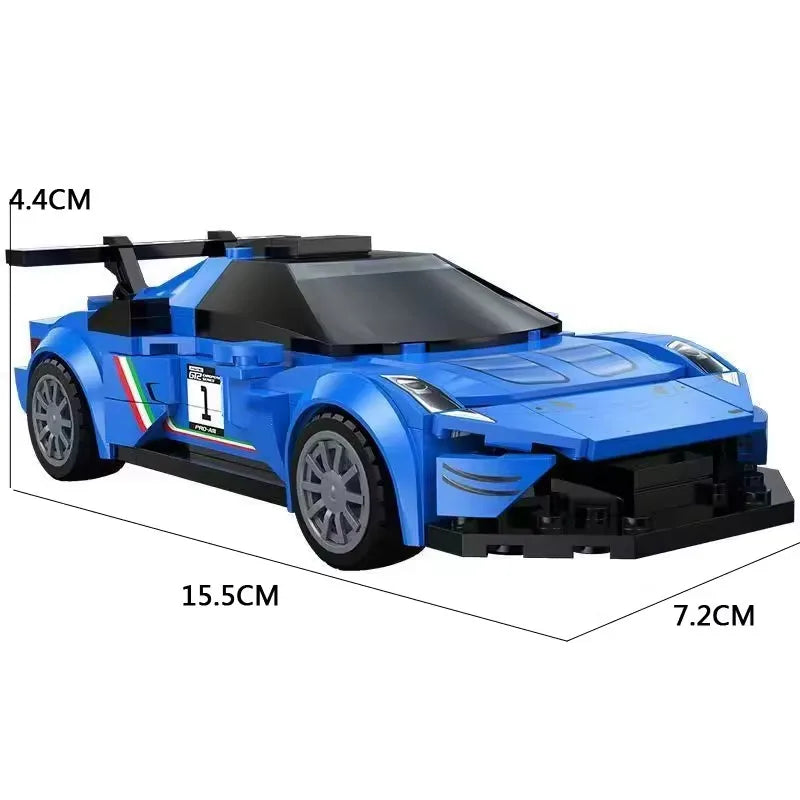 Masaverse 1:24 MOC GT2 Sports Car Blocks | LEGO-Compatible 787B Racer — Gift