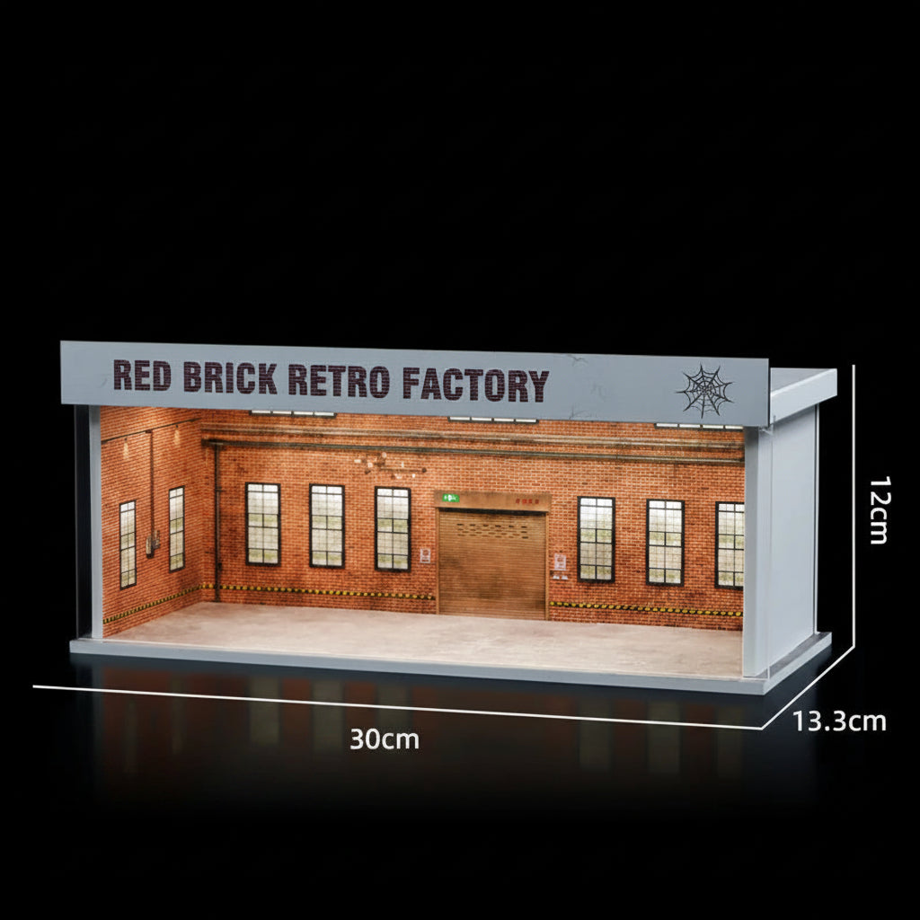 1:64 Acrylic Car Showroom Display Box | Garage Scene Storage for Hot Wheels & Diecast