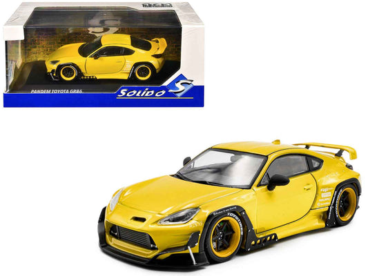 Solido Toyota Pandem GR86 1/43 Diecast — Yellow