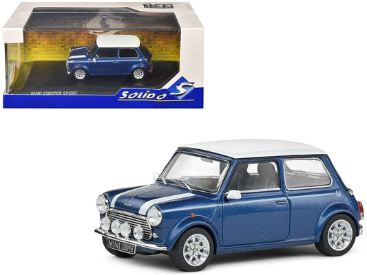 Solido Mini Cooper Sport 1/43 Diecast — Tahiti Blue