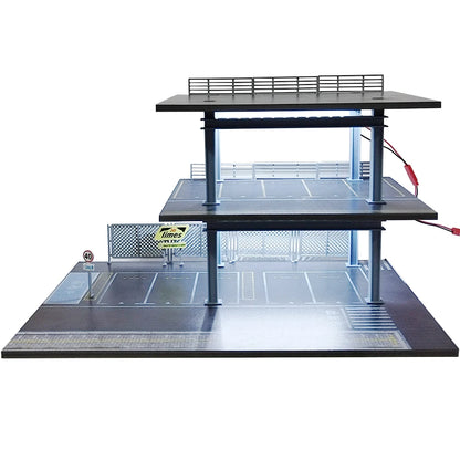 1:64 Diecast Garage Diorama | Stackable Parking Lot Scene Display Case for Hot Wheels & Matchbox