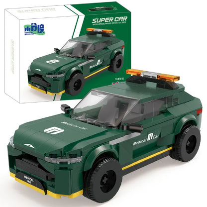 11 Types Speed Champions Car Hypercar Building Blocks MOC Construction Bricks Famous Sport Vehicle Toys Gift For Children Kids