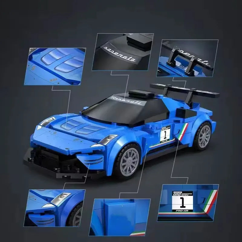 Masaverse 1:24 MOC GT2 Sports Car Blocks | LEGO-Compatible 787B Racer — Gift