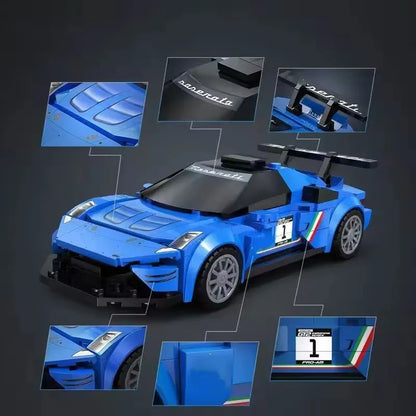 Masaverse 1:24 MOC GT2 Sports Car Blocks | LEGO-Compatible 787B Racer — Gift